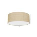 Lubinis šviestuvas MARSHALL WHITE / RATTAN 2xE27