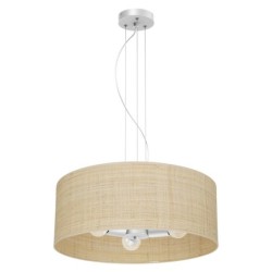 Pakabinamas šviestuvas MARSHALL WHITE / RATTAN 3xE27