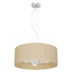 Pakabinamas šviestuvas MARSHALL WHITE / RATTAN 3xE27