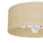 Pakabinamas šviestuvas MARSHALL WHITE / RATTAN 3xE27
