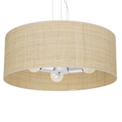 Pakabinamas šviestuvas MARSHALL WHITE / RATTAN 3xE27