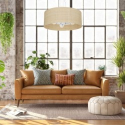 Pakabinamas šviestuvas MARSHALL WHITE / RATTAN 3xE27