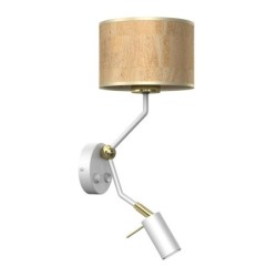 Sieninis šviestuvas CORK White/Cork 1xE27 + Mini GU10