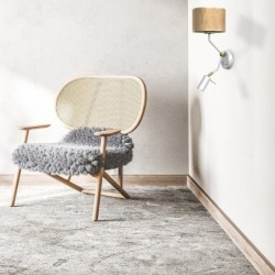 Sieninis šviestuvas CORK White/Cork 1xE27 + Mini GU10