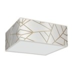 Lubinis šviestuvas ZIGGY WHITE White/Gold 3xE27
