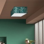 Lubinis šviestuvas ZIGGY GREEN Gold/Bottle green 3xE27
