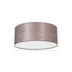 Lubinis šviestuvas ZIGGY PINK Gold/Pink 2xE27