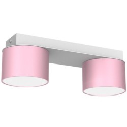 Lubinis šviestuvas DIXIE Pink/White  2xGX53