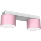 Lubinis šviestuvas DIXIE Pink/White  2xGX53