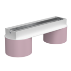 Lubinis šviestuvas DIXIE Pink/White  2xGX53
