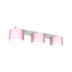 Lubinis šviestuvas DIXIE Pink/White  3xGX53