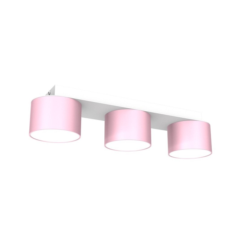 Lubinis šviestuvas DIXIE Pink/White  3xGX53