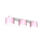 Lubinis šviestuvas DIXIE Pink/White  3xGX53