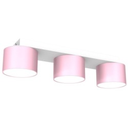 Lubinis šviestuvas DIXIE Pink/White  3xGX53