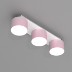 Lubinis šviestuvas DIXIE Pink/White  3xGX53