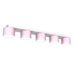 Lubinis šviestuvas DIXIE Pink/White  5xGX53