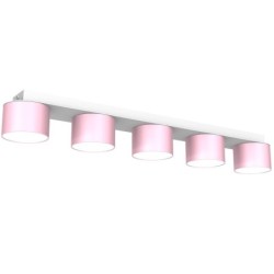 Lubinis šviestuvas DIXIE Pink/White  5xGX53