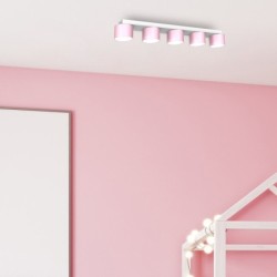 Lubinis šviestuvas DIXIE Pink/White  5xGX53