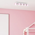 Lubinis šviestuvas DIXIE Pink/White  5xGX53