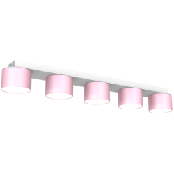 Lubinis šviestuvas DIXIE Pink/White  5xGX53