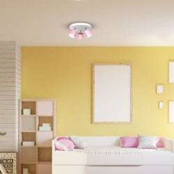 Lubinis šviestuvas DIXIE PINK 3xGX53