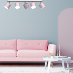 Lubinis šviestuvas DIXIE PINK 5xGX53