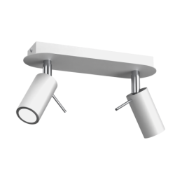 Lubinis šviestuvas PRESTON WHITE/CHROME 2x mini GU10
