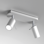 Lubinis šviestuvas PRESTON WHITE/CHROME 2x mini GU10