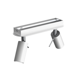 Lubinis šviestuvas PRESTON WHITE/CHROME 2x mini GU10