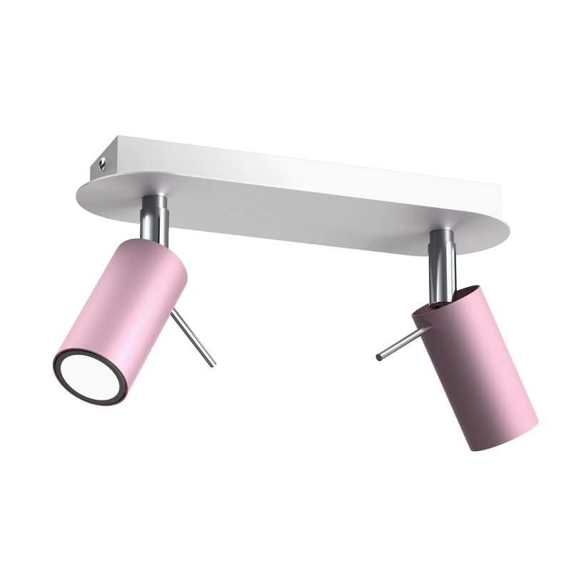 Lubinis šviestuvas PRESTON PINK/WHITE 2x mini GU10