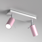 Lubinis šviestuvas PRESTON PINK/WHITE 2x mini GU10