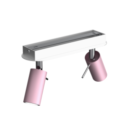 Lubinis šviestuvas PRESTON PINK/WHITE 2x mini GU10