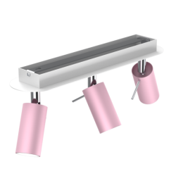 Lubinis šviestuvas PRESTON PINK/WHITE 3x mini GU10