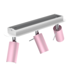 Lubinis šviestuvas PRESTON PINK/WHITE 3x mini GU10