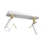 Lubinis šviestuvas PRESTON GOLD/WHITE 2x mini GU10