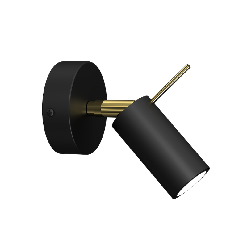 Sieninis šviestuvas PRESTON GOLD/BLACK 1x mini GU10