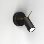 Sieninis šviestuvas PRESTON GOLD/BLACK 1x mini GU10