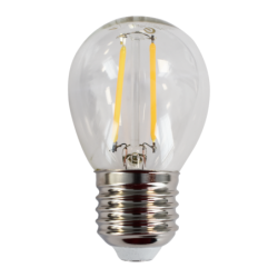 10x LED lemputė Filamentinė LED 2W E27 G45 2700K