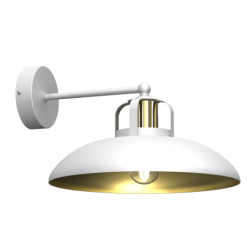 Sieninis šviestuvas FELIX WHITE/GOLD 1xE27