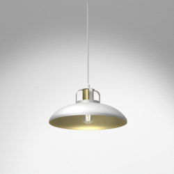 Pakabinamas šviestuvas FELIX WHITE/GOLD 1xE27