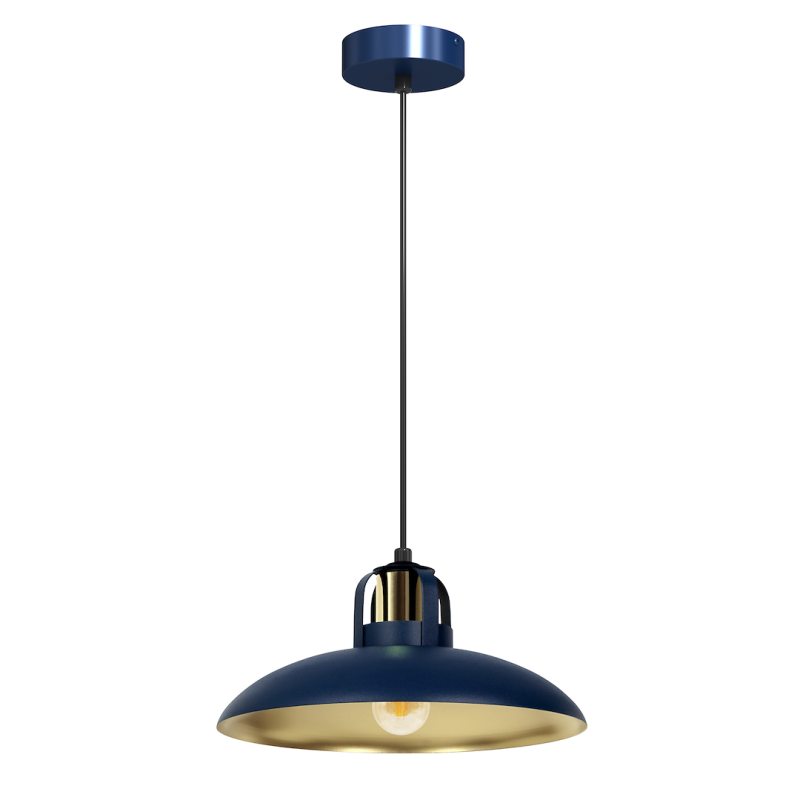 Pakabinamas šviestuvas FELIX NAVY BLUE/GOLD 1xE27