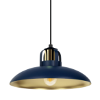Pakabinamas šviestuvas FELIX NAVY BLUE/GOLD 1xE27