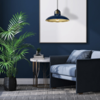 Pakabinamas šviestuvas FELIX NAVY BLUE/GOLD 1xE27