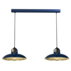 Pakabinamas šviestuvas FELIX NAVY BLUE/GOLD 2xE27