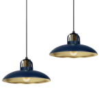 Pakabinamas šviestuvas FELIX NAVY BLUE/GOLD 2xE27