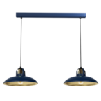 Pakabinamas šviestuvas FELIX NAVY BLUE/GOLD 2xE27