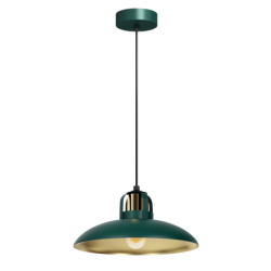 Pakabinamas šviestuvas FELIX GREEN/GOLD 1xE27