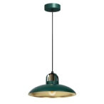 Pakabinamas šviestuvas FELIX GREEN/GOLD 1xE27