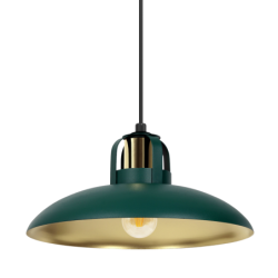 Pakabinamas šviestuvas FELIX GREEN/GOLD 1xE27