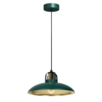 Pakabinamas šviestuvas FELIX GREEN/GOLD 1xE27